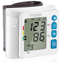 MIBEST Wrist Blood Pressure Monitor - BP Cuff Meter with Display - Blood Pressure Machine up 5.3"-8.5" Wrists - Blood Pressure Tester Kit with Case - Blood Pressure Gauge with Memory
