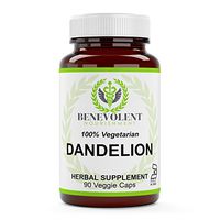 Dandelion Root Capsules - Organic Taraxacum Officinale - 450 mg per Capsule- 100% Vegetarian & Gluten Free - 90 Non GMO Powder Veggie Caps - True Herbal Supplement