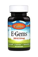 Carlson - E-Gems, 200 IU (134 mg), Heart Health & Optimal Wellness, Antioxidant, 90 Soft Gels