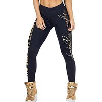 Women Leggings, Neartime 2018 Sports Yoga Pants Mid Waist Letter Printing Pants Fitness Elastic Pencil Pants (M, Black)