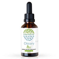 Chicory B60 Alcohol-Free Herbal Extract Tincture, Super-Concentrated Organic Chicory (Cichorium Intybus) Dried Root Powder (2 fl oz)