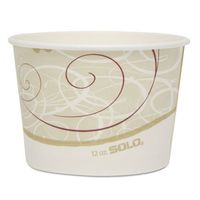 SOLO CUPS VS512SYM Single Poly Paper Container, 12 oz, Symphony, 4.2" dia, 60/Pack, 20 Pack/Carton