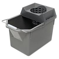 Rubbermaid Commercial Pail/Strainer Combinations, 15 qt, Steel Gray - Includes one each.