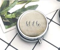 Let It Be Keychain,Inspirational Quote Keychain,Inspirational Quote Keychain, Dance Recital The Pill Box/Pill case Literary Jewelry