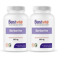 Berberine 500mg (240 Vegetarian Capsules) (2-Pack) - No Fillers - No Stearates - No Flow Agents - Vegan - Gluten Free - Non GMO