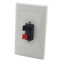 YinXiong 1 Gang Screwless Spring Clip Style 1.0 Speaker Wall Plate