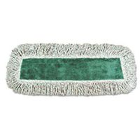 Unisan UNS 18DRY Nylon Backing Microfiber Dry Mop, 8" Length by 20" Width, Green (Case of 12)