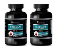 Blood Sugar Wellness Pills - Blood Sugar Support 600 MG - Cardiovascular Health - zinc and biotin Supplement - 2 Bottles 120 Capsules