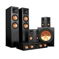 Klipsch RP-280F Home Theater System Bundle (Ebony) with Yamaha RX-A1050