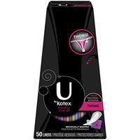 U by Kotex Barely There Thong Pantiliners 50 ea (Pack of 8)