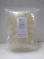 PurecapsUSA - Size 0 Clear Empty Gelatin Capsules (1,000 Separated Capsules)