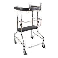 Walkers Lxn Rehabilitation Equipment/Lower Limb Training and Rehabilitation Equipment Standing Walk Stand/Walk Aid Stand Frame with Seat Wheel Rehabilitation Device Disabled Skid Stand Children