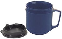 Kinsman Enterprises 16042 Weighted Cup with No Spill Lid, 8 oz, Blue