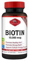 Olympian Labs Biotin Supplement Maximum Strength 10,000 mcg, 60 Count