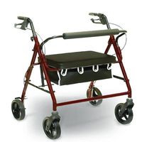 ISG1033 - Bariatric Rollator, Marble Burgundy/Black