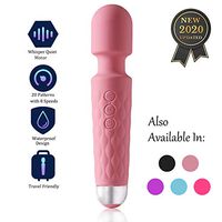 Personal Cordless Mini Wand Massager Handheld Magic Rechargeable Wireless Waterproof Multi-Function 8 Powerful Speeds&20 Vibration Patterns,for Sports Recovery & Muscle Aches …