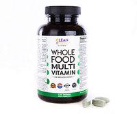 Whole Food Multivitamin for Men Women and Teens - Clean superfood Blend - Daily multivitamin with Organic Fruits Vegetables Herbs Omega Digestive Citrus Mushroom and probiotic Blends - Vegan