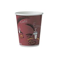 SOLO Cup Company Paper Hot Drink Cups in Bistro Design SCC OF10BI