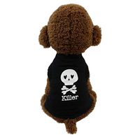 XGUMAOI Dog Skull Clothing Cotton T Shirt Puppy Costume for Small Dog