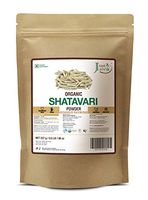 Just Jaivik 100% Organic Shatavari Powder, USDA Organic, 1/2 Pound / 227g, Asparagus Racemosus, Rejuvenative for Vata and Pitta That Promotes Vitality and Strength.