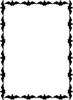 Halloween Bats Stationery Printer Paper 26 Sheets