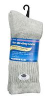 J.T. Foote - Non Binding Diabetic Socks Crew Mens 3pk - Heather Size 10-13