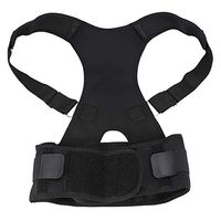 Posture Corrector - 8 Types Back Support, Adjustable Back Lumbar Support Corrector Shoulder Band Posture Correct Belt, Improves Posture and Provides Lumbar Support for Men and Women (M-black)