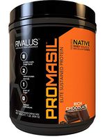 Rivalus Promasil Protein, Milk Chocolate, 1lb - 8-Source Protein Blend Including Native Whey Isolate, Native Micellar Casein, Egg, Sustained Delivery, Clean Nutrition Profile, No Banned Substances