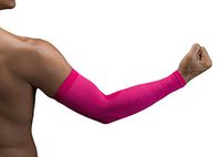 NV-X Sport Arm Sleeves 15-20MMHG Compression Enhanced Performance and Protection, Acid Fuchsia, Medium
