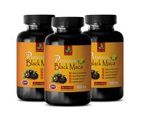 Performance Supplements for Men - Prostate Health Supplements for Men - Peruvian Black MACA 1000 MG - Dietary Supplement - Black maca Capsules for Men - 3 Bottles 270 Capsules