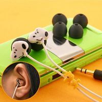 Snoopy Stereo Earbuds Mini Black [SNG-08BK] by Gourmandise