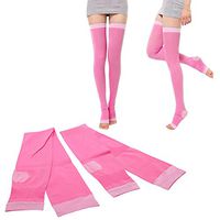 Professional Fashion 480d Compression Stockings Legs Anti Varicose Fat Burning Stovepipe Women Sleeping Health (Pink)