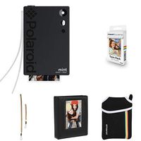 Polaroid Mint Instant Print Digital Camera (Black) with Extra Paper, Album, Case, Colorful Neck/Hand Strap
