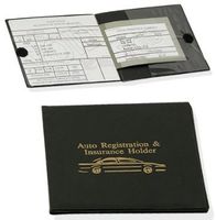 Set of 2 Vinyl Wallets for Car Auto Registration, Car Insurance, Important Documents
