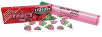 Juicy Jay's 1 1/4 Rolling Papers - Raspberry Flavored - 24 Packs (Full Box) with RPD Kewltube