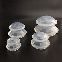 Tiktalk Silicone Cupping Therapy Sets Vacuum Cupping Therapy Cups Kit for Massage Facial Back Pain Relief,4 Cups