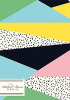 Alibabette Editions Paris - Memphis - Petit Perfect-Bound Notebook - 100 Numbered Pages, 5.9 x 3.93 inches,"Soft Touch" Cover