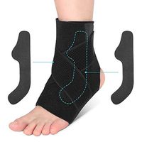 Ankle Support Brace, Adjustable Ankle Brace Breathable Nylon Material Super Elastic Sleeve for Acute Injury Rehabilitation, Effective Relief for Chronic Ankle Pain, Arthritis, Tendonitis, 1 Piece