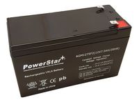 PowerStar 12 Volt 7.5 Amp Hour Alarm Battery - True High Rate