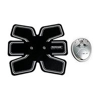 PU Health Pure Acoustics Workout Slimming Six Pad Abdominal Trainer Fit Body, Black