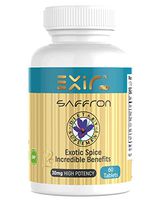 EXIR® Saffron + Saffron Extract, Natural Supplement for Adrenal Support, Mood Boost, Stress and Anxiety Relief, 60 Tablets