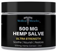 Medical Miracles Hemp 500 Mg Ultra Strength Healing Salve | 100% Natural Cream Relieves Inflammation, Muscle, Joint, Knee, Nerve, Arthritis Aches & Pain | Fast Acting, Maximum Power, Quick Relief