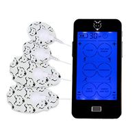 TENS Unit Muscle Stimulator with Touch Screen - Wireless and Rechargeable Electric Stim Massager - Back and Muscle Pain Relief - Dual Output with 4 Electrodes - Charger Included