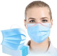 200Pcs Disposable Filter Face Ma sk 3 Ply Earloop Breathability Comfort Breathable Beauty Medical Dust Cover