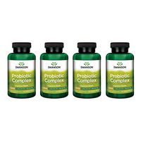 Swanson Probiotic Complex 4.2 Billion CFU 5-Strain Digestive Health Fat Metabolism Satiety Prebiotic FOS Complex Supplement 120 Veggie DRcaps (4 Pack)