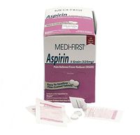 Medi-First 100% Aspirin, 325mg Tablets - Box of 100