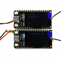 2Pcs LILYGO TTGO LORA32 915Mhz ESP32 LoRa OLED 0.96 Inch Blue Display Bluetooth WiFi ESP-32 Development Board Module with Antenna