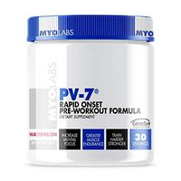 Myolabs PV-7, Strength Building Pre-Workout Formula Beta-Alanine, Watermelon, 30 Servings