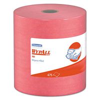 WypAll - KCC41055 X80 Cloths, HYDROKNIT, Jumbo Roll, 12 1/2 x 13 2/5, Red, 475 Wipers/Roll