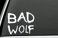 Doctor Who Bad Wolf (White) Decal Sticker Car Home Laptop Dye-cut By Boston Deals USA